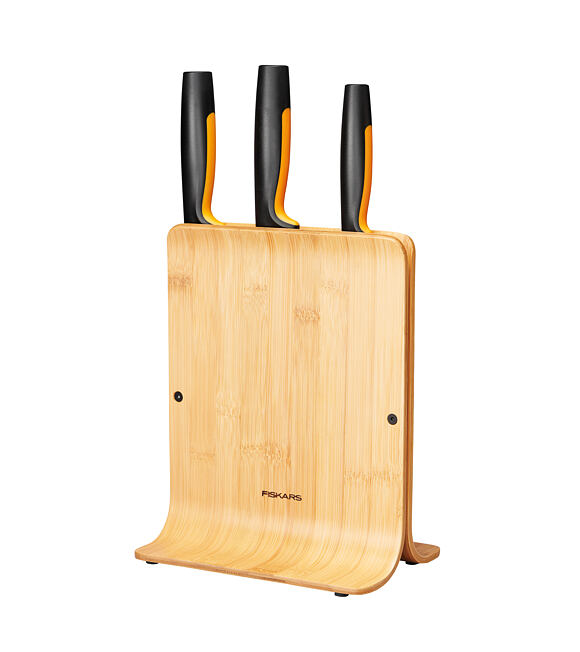 Functional Form Bambusový blok se třemi noži FISKARS 1057553