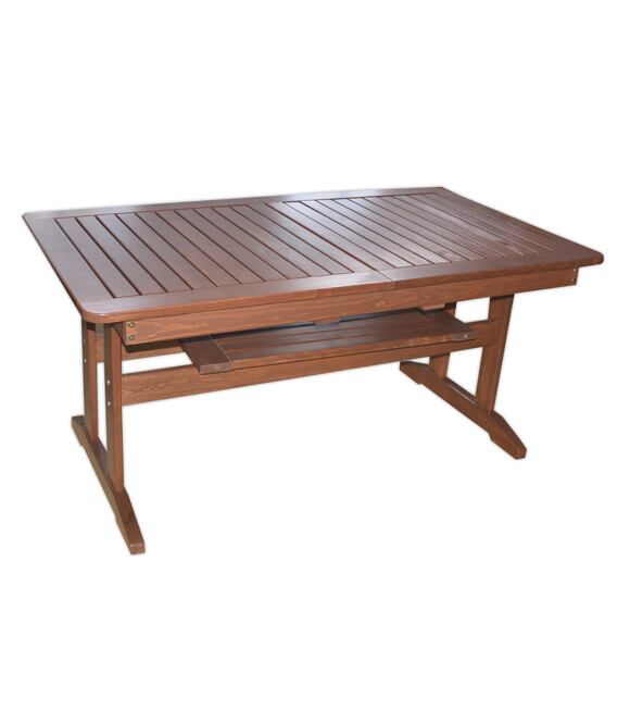 Aneta Stůl zahradní - rozkládací 160-210 x 90 cm, hnědý 97/8