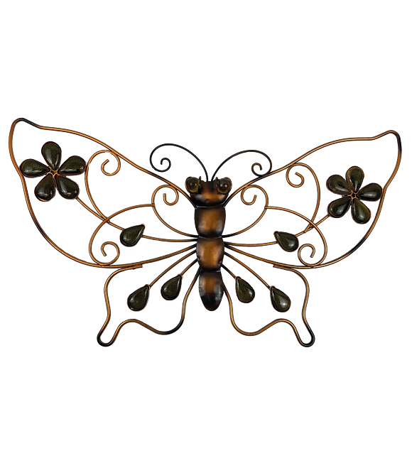 Motýl kov s kamínky střední 43 x 26 cm Prodex A00220