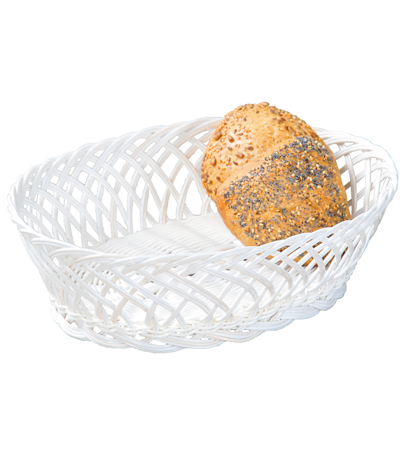 Košík na chléb a ovoce, 23,5 x 8,5 x 31 cm, bílý KESPER 19880
