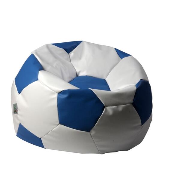 Sedací pytel EUROBALL BIG XL bílo-modrý Antares