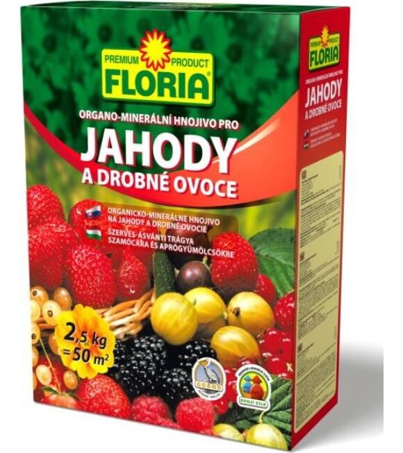 FLORIA Organominerální hnojivo pro jahody a ovoce 2,5 kg