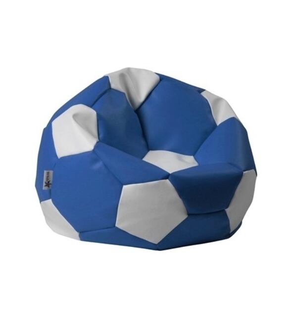 Sedací pytel EUROBALL BIG XL modro-bílý Antares