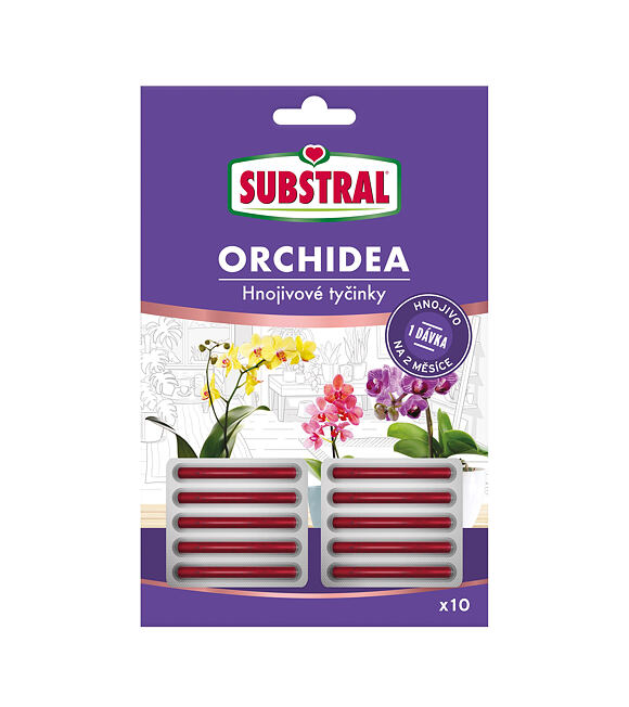 Hnojivé tyčinky na orchideje 10 ks SUBSTRAL 1716102