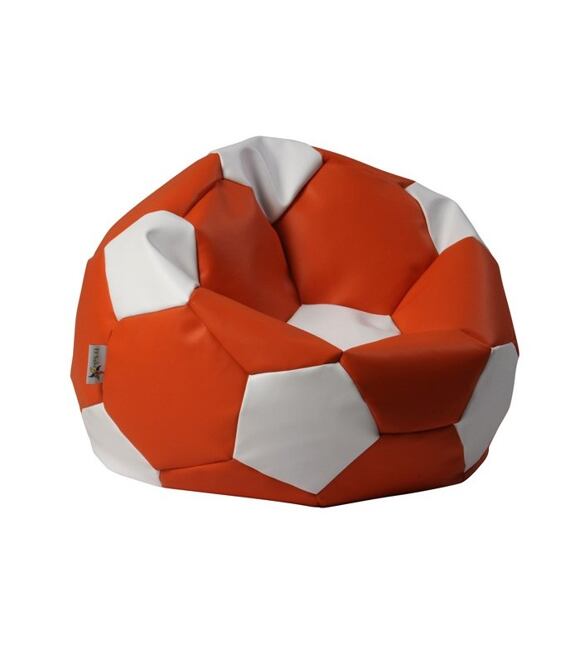 Sedací pytel EUROBALL BIG XL oranžovo-bílý Antares
