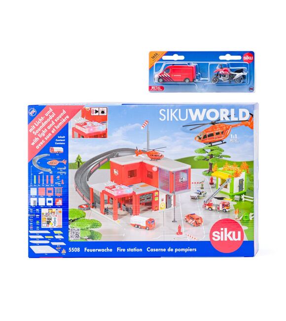SIKU World - požární stanice s hasičským autem 55081656