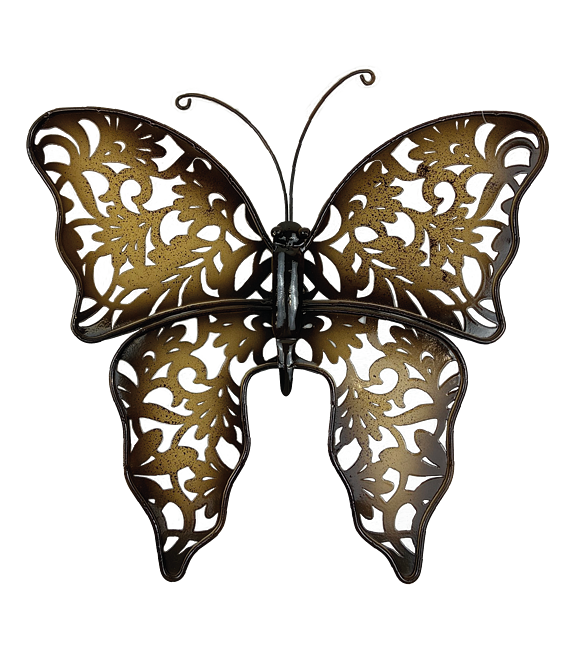 Motýl kov hnědobéžový menší 26 x 24 cm Prodex A00569