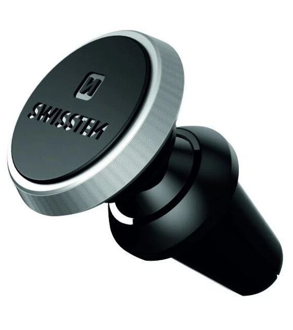 S-Grip Air Vent M9 Magnetický držák na telefon do ventilace auta, černo-stříbrný SWISSTEN 65010424