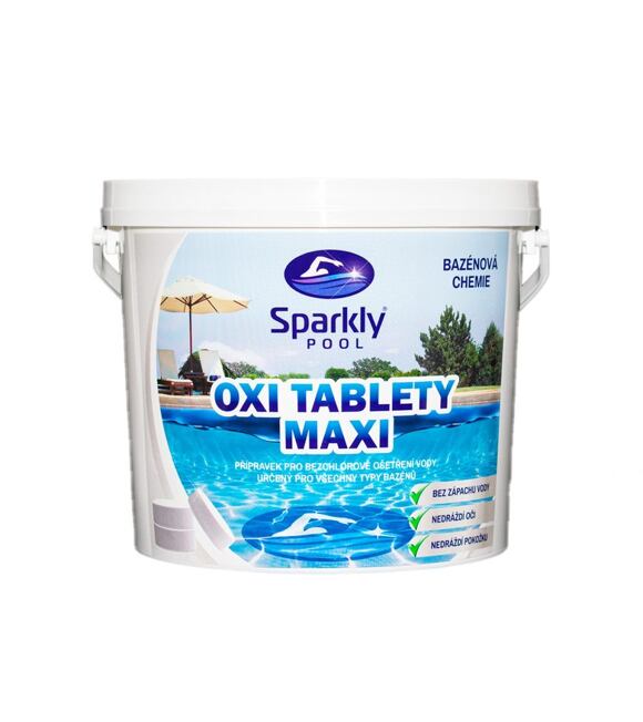 Sparkly POOL Oxi kyslíkové tablety do bazénu MAXI 3 kg 938053