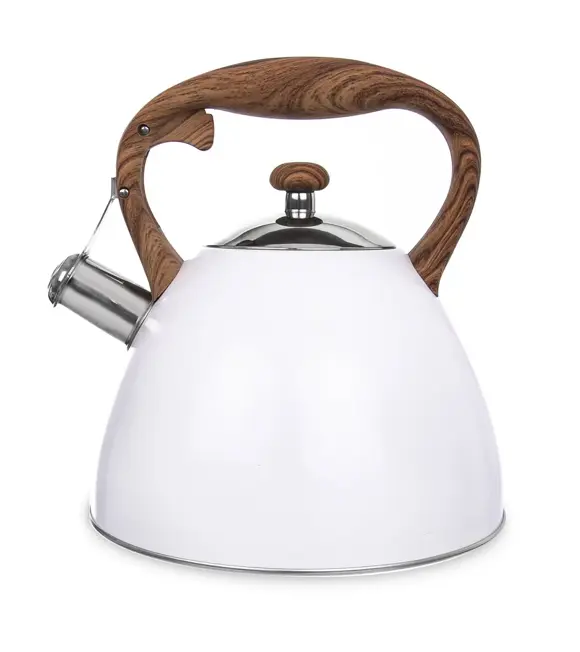 Wooden Konvice na čaj s píšťalou, 3,5 l, bílá ORION 113505
