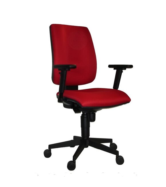 Kancelářská židle 1380 FLUTE červená s područkami AR08 Antares