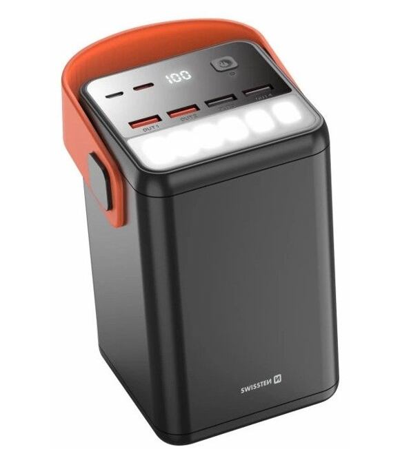 Power Line Powerbanka 60 000 mAh, 65 W, Power Delivery, černá SWISSTEN 22013943