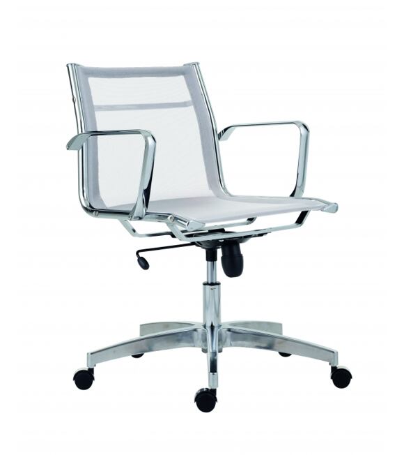 Kancelářská židle 8850 KASE MESH bílá - nízká záda Antares