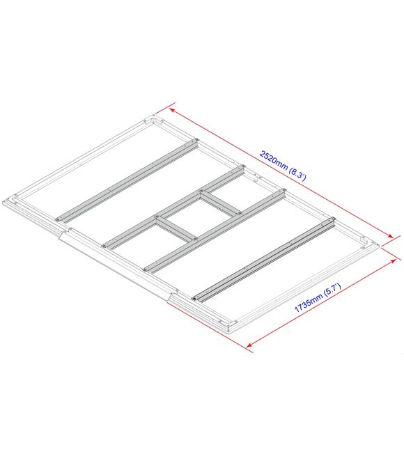 Podlahové profily pro domky 4,7 m2 Duramax 57102