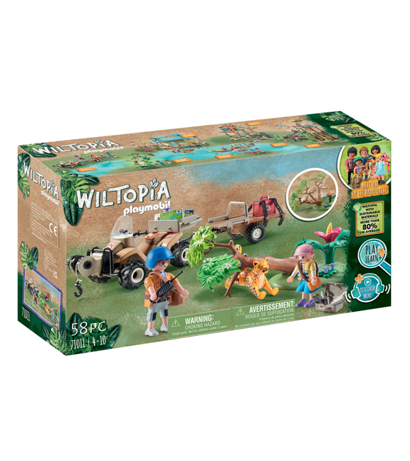 Wiltopia - čtyřkolka na záchranu zvířat Playmobil 101471011