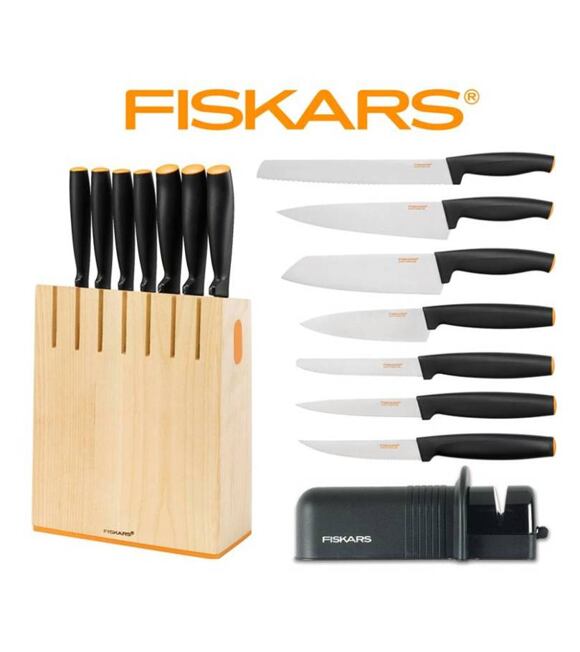 Functional Form Sada nožů 7ks + brousek set Fiskars 1014225 a 1023811