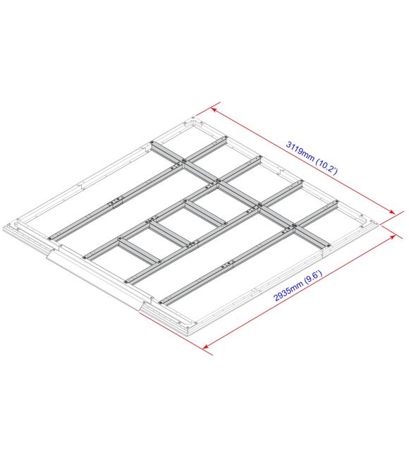 Podlahové profily pro domky 9,7 m2 Duramax 57212