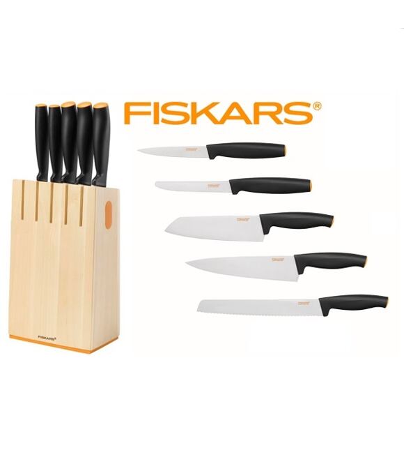 Blok s 5 noži Fiskars Functional Form 1014211