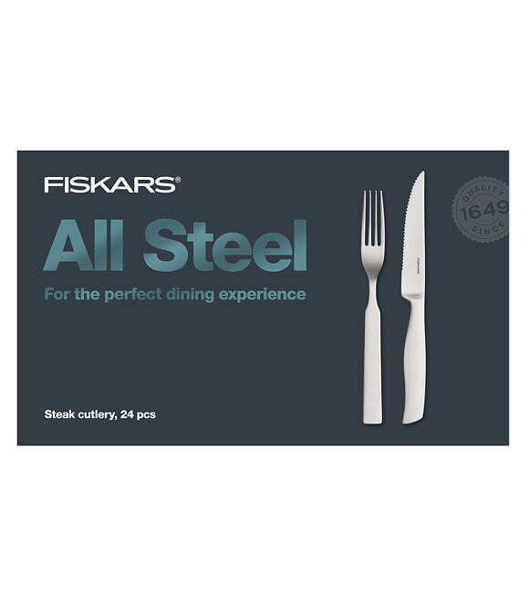 All Steel Sada steakových příborů 24 ks FISKARS 1027505