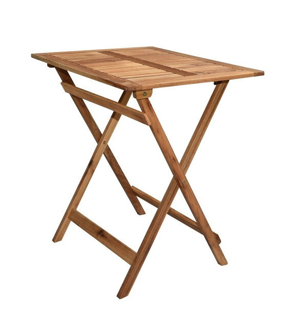 EMA zahradní stůl 65 x 55 cm - dřevěný, skládací T220R