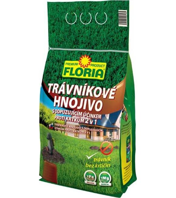 FLORIA Trávníkové hnojivo s odpuzujícími účinky na krtky 2,5 kg