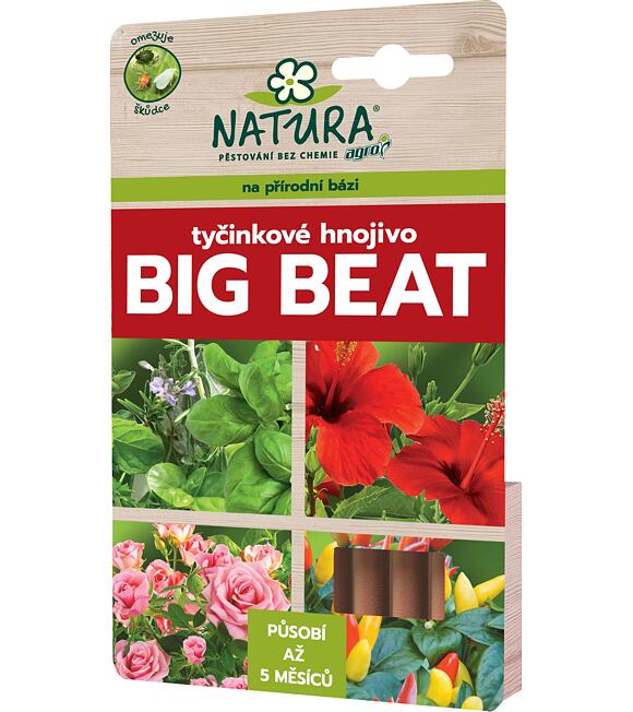 NATURA Big Beat tyčinkové hnojivo 12 ks