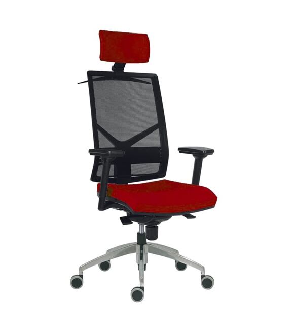 Kancelářská židle 1850 SYN OMNIA ALU PDH - červená Antares