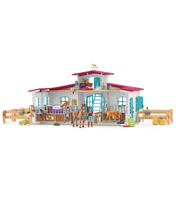 Stáj s příslušenstvím u jezera, new Schleich 102642567
