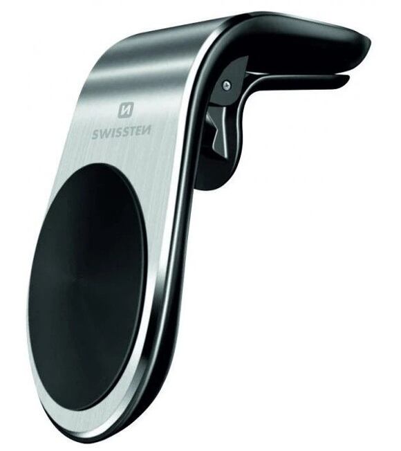Easy Mount Magnetický držák na mobil do auta, stříbrný SWISSTEN 65010701