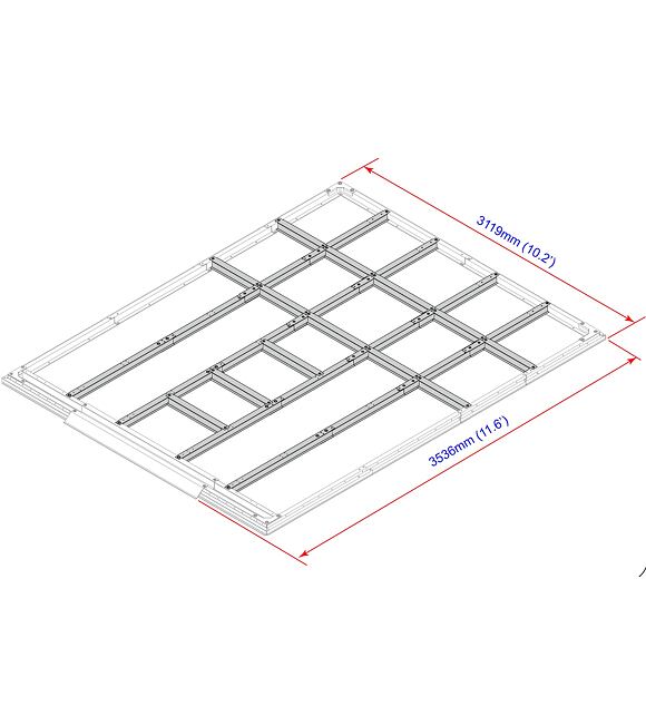 Podlahové profily pro domky 11,6 m2 Duramax 57222