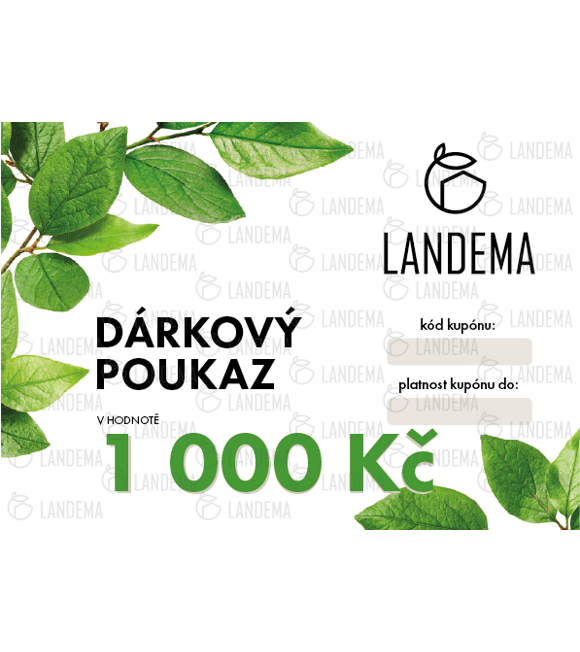 Elektronický dárkový kupón 1000 Kč