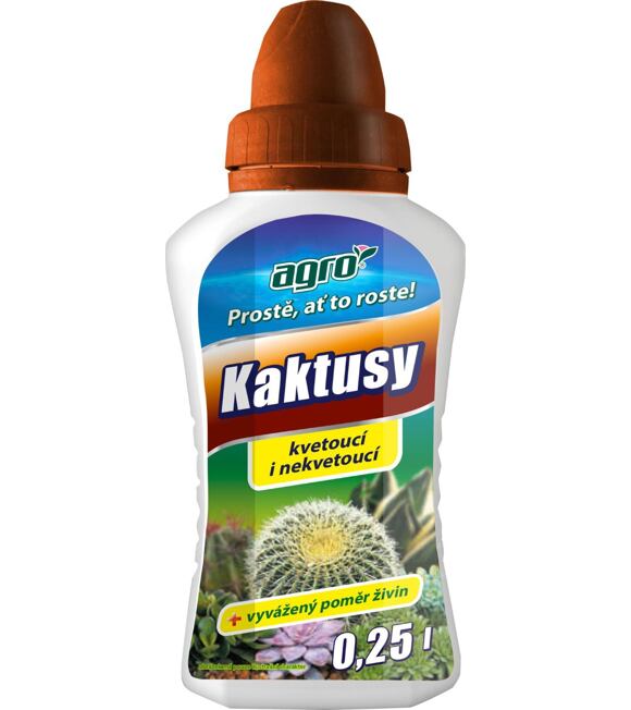 Kapalné hnojivo pro kaktusy 0,25 l AGRO 001404