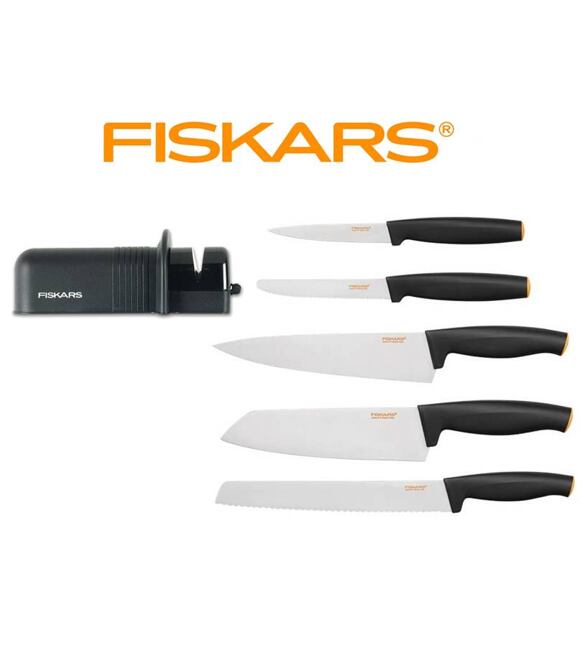 SET startovací set 5 ks Fiskars Functional Form + ostřič, Fiskars 1014201 + 120005