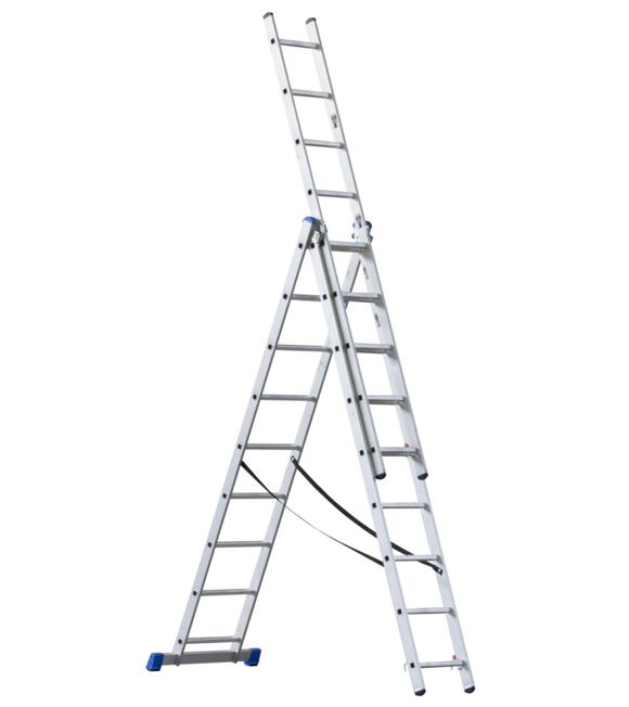 Třídílný žebřík 5,9 m 3 x 9 příček - G21 6390384