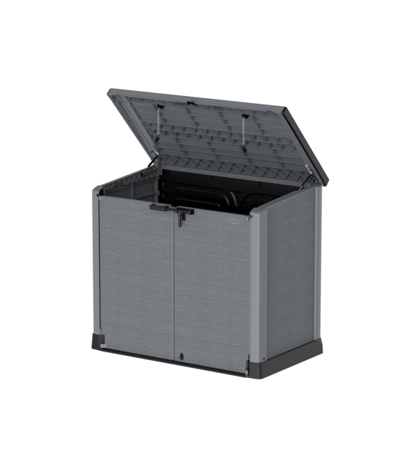 StoreAway Úložný box 1200 l, 145 x 125 x 82,5 cm, plastový, šedý DURAMAX 86630