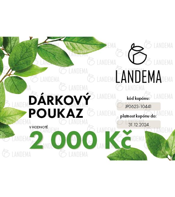 Elektronický dárkový kupón 2000 Kč