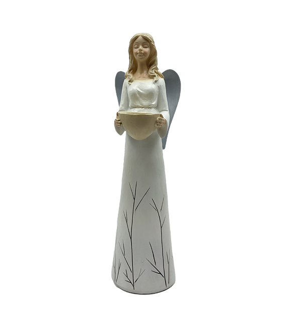 Anděl s kalíškem na svíčku velký 42 cm Prodex PR6288