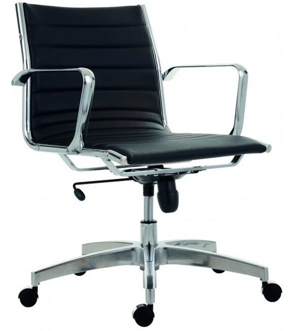 Kancelářská židle 8850 KASE Ribbed - nízká záda (kůže) Antares