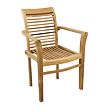 Stucking/New Zahradní stohovatelné křeslo, teak, světle hnědé NOELA 345745