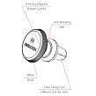 S-Grip Air Vent M9 Magnetický držák na telefon do ventilace auta, černo-stříbrný SWISSTEN 65010424