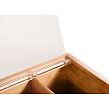 Organizér na čaje, 6 přihrádek, 22 x 21 x 9,5 cm, bambus/plast KESPER 58903
