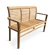 Stucking/New Zahradní stohovatelná lavice 150 cm, teak, světle hnědá NOELA 3457455