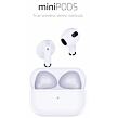 Minipods Bluetooth Sluchátka TWS, bílá SWISSTEN 54200200