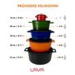 Hrnec Ø 20 cm, 2,6 l, litinový, červený LAVA METAL LVYTC20K2R