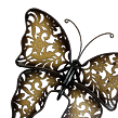 Motýl kov hnědobéžový větší 37 x 34 cm Prodex A00568