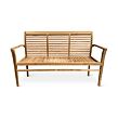Stucking/New Zahradní stohovatelná lavice 150 cm, teak, světle hnědá NOELA 3457455