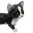 Kočka polyston černobílá 23 x 22 cm Prodex LG0586A1