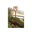 Zahradní dekorace tulipán 62 x 10 cm, corten CORGARDEN 1055