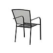 Lana steel ZWMC-19 Zahradní stohovatelná židle, ocel, černá NOELA 3457027